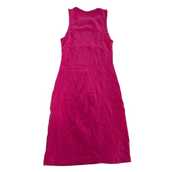Zara Dress Womens Small Pink Bodycon Fitted Tank Mini Casual Summer Barbiecore - Picture 2 of 8